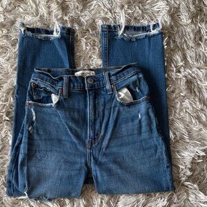 Abercrombie & Fitch Blue Distressed Jeans